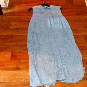 Light Blue Suede Dress